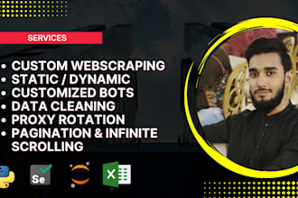 provide a web scraping solutions using python selenium and beatifulsoup