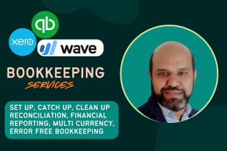 do error free bookkeeping clean up reconciliation in quickbooks xero wave