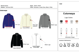 create fashion tech pack or clothing tech pack design