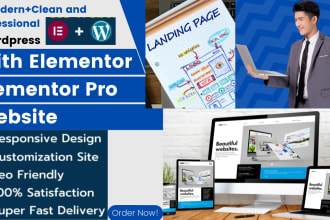 responsive wordpress website design elementor pro expert