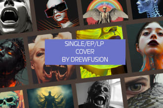create album cover art for music singles, ep, lp artwork