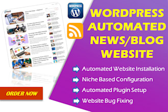 create automated wordpress news blog website autopilot rss with automatic plugin