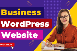 build wordpress business website design, landing page design elementor pro