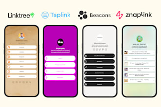 setup linktree, beacons, taplink, or link in bio landing page
