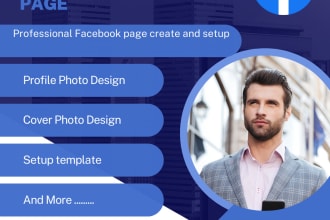 do facebook business page setup , fan page create , banner , and cover design