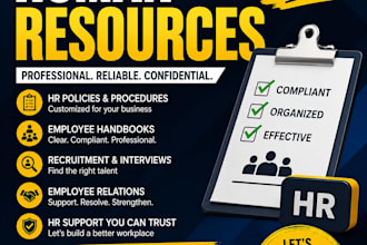 provide professional HR consulting, policies, hiring and employee support