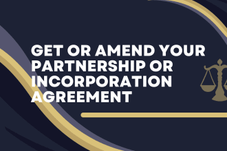 draft or alter partnership agreements and incorporation agreement