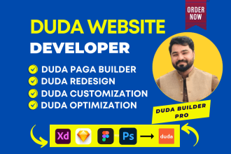 design responsive website with duda page builder