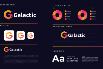 do captivating logo favicon with brand identity package