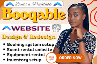 build booqable rental website for event, equipment, and party rental businesses