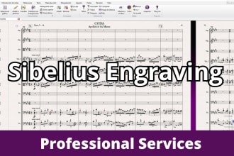 engrave your sheet music into sibelius