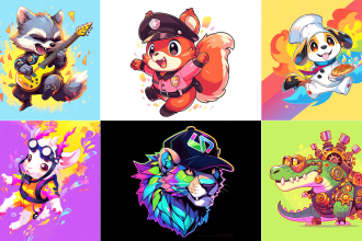 create a cute mascot for your logo or design using ai