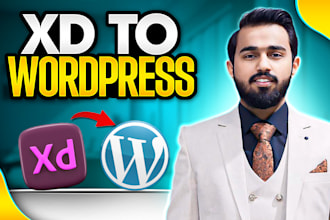 build wordpress website, xd to wordpress, figma to wordpress, PSD to wordpress