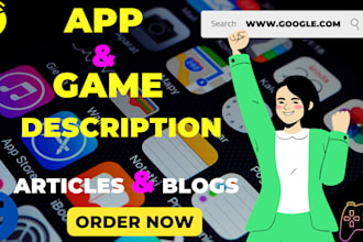 write a great mobile game or app description in 1 day