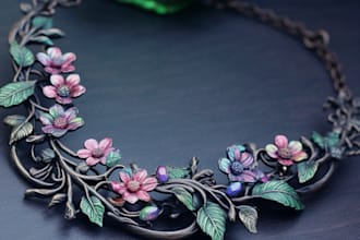 create jewelry design and photorealistic jewerly rendering