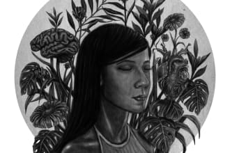 create a digital painting potrait