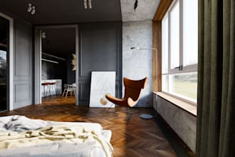 make interior realistic render