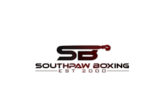 design good looking southpaw boxing logo