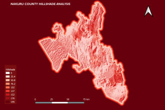 create gis map, do spatial analysis, remote sensing and create vector maps
