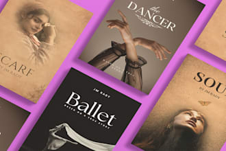 eye catching book cover design, custom ebook and KDP covers, free 3d mockup