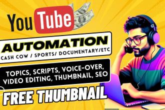 automate your cash cow channel, youtube video production