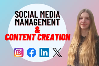 be your social media manager and content creator