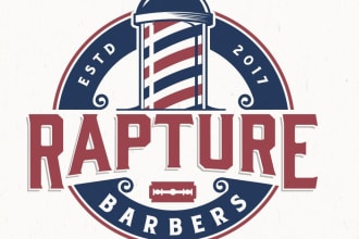 do make an modern custom barber logo
