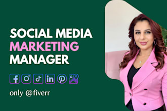 be social media manager and social media marketing content creator