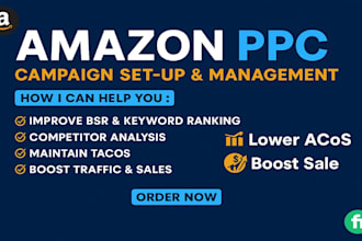 setup, manage, and optimize amazon PPC campaigns and advertising ads