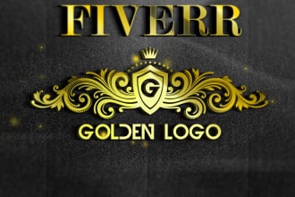 turn your logo in 3d gold sign