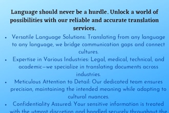 provide multilingual translation services