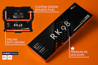 do product packaging design, custom box design, and pouch design