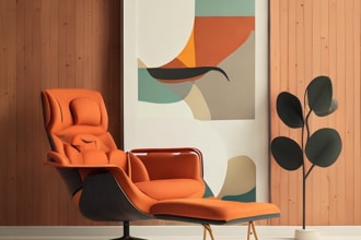 create mid century modern artworks with leonardo ai