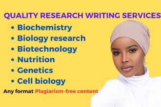 assist you with agricultural biotechnology, biology, biochemistry research