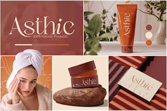design full branding kit, brand guidelines, logo and brand style guide identity