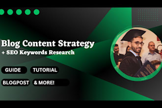 create a blog content strategy with SEO keywords research