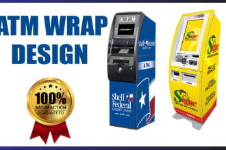 design amazing vending machine wrap atm machine wrap