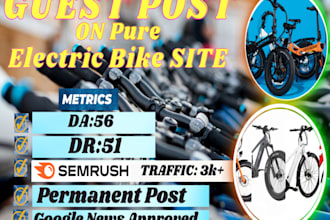 do a guest post on a pure electric bike blog
