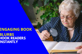 captivating book blurb writing service to hook readers
