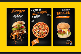 amazing restaurant menu, food menu and fast food card design