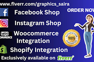 setup social media shop integrate to woocommerce, shopify