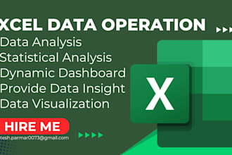 do excel data analysis statistical visualization reports