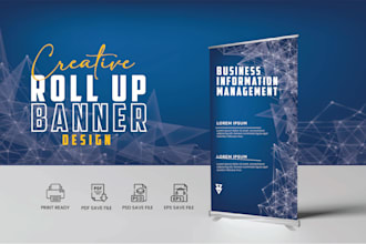 design trade show banners, backdrops, media wall, and roll ups