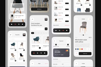 develop furniture app, ecommerce furniture app, multi vendor marketplace website