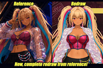 fix your ai generated art image, repaint and enhance it