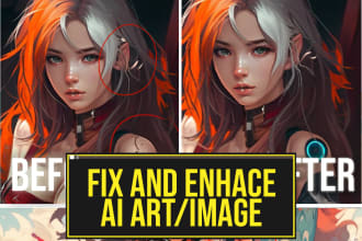 fix your ai generated art image, repaint and enhance it
