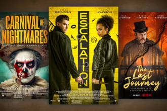 design stunning movie poster designs, short film
