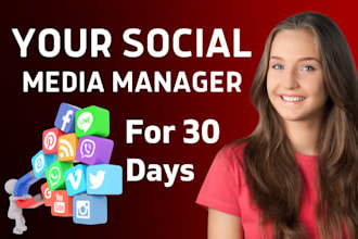 be your social media promotion manager and content creator