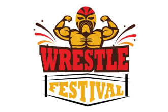 design combat, wrestling, karate logo in 24 hours
