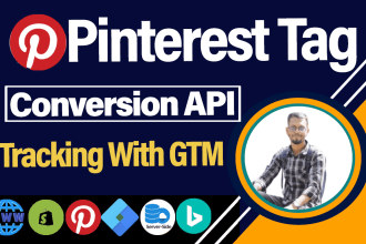 setup pinterest conversion API server side tracking with GTM